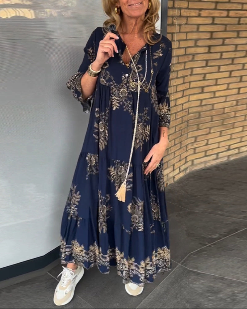 Elena jurk dames – vintage zomerjurk met tijdloze charme