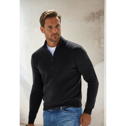 Heren Slim-Fit Half-Zip Trui – Stijlvol, Comfortabel & Veelzijdig