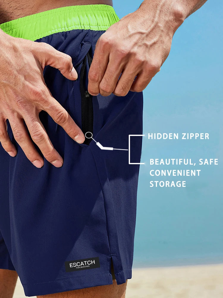 Jaro zwembroek heren – functionele zwemshort met ritszakken en sportieve pasvorm