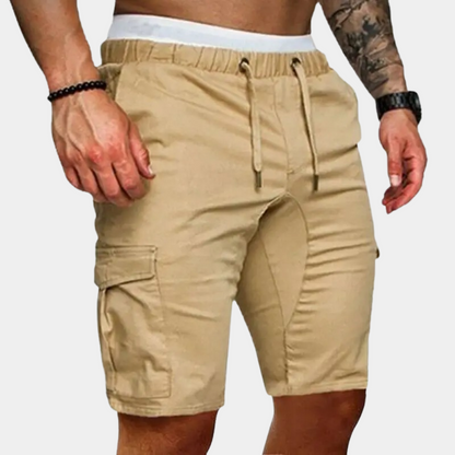 Dario short heren – chino-stijl short met ritszakken en moderne pasvorm