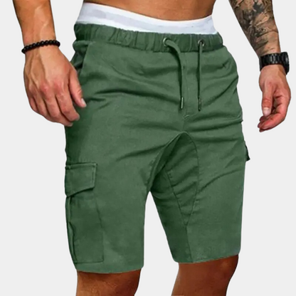 Dario short heren – chino-stijl short met ritszakken en moderne pasvorm