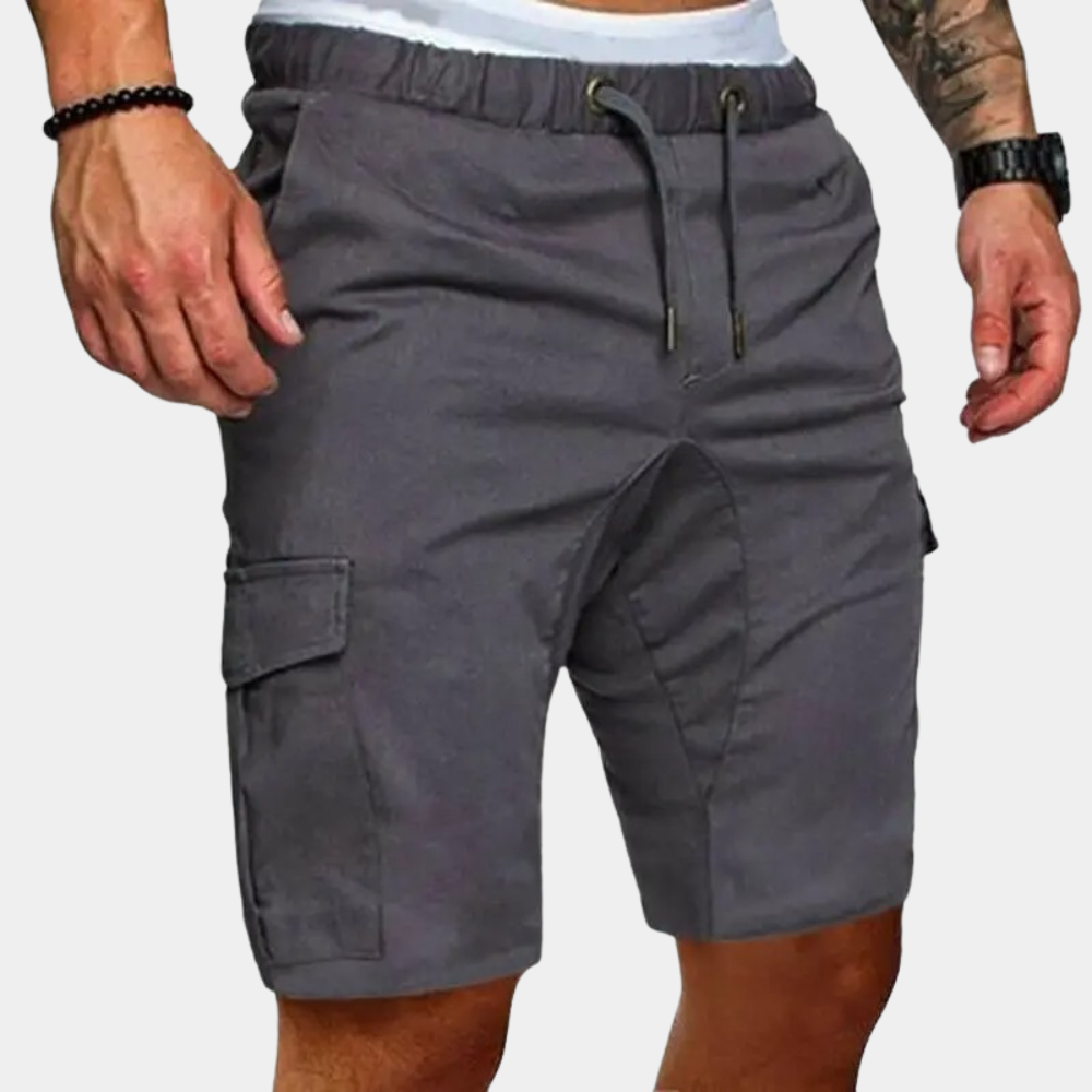Dario short heren – chino-stijl short met ritszakken en moderne pasvorm