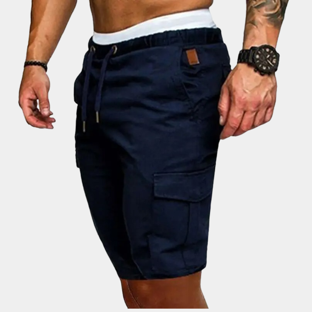 Dario short heren – chino-stijl short met ritszakken en moderne pasvorm