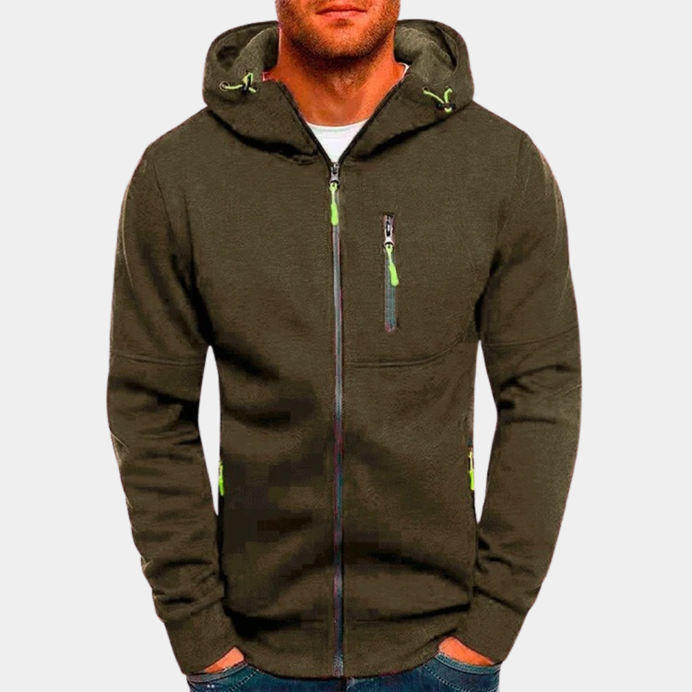 Dante – Heren Zip-Up Hoodie | Praktisch & Comfortabel