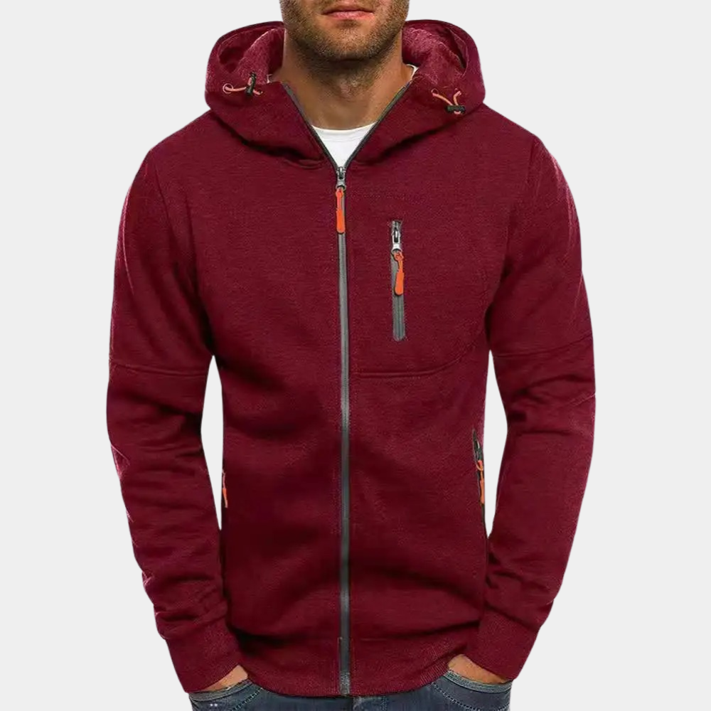 Dante – Heren Zip-Up Hoodie | Praktisch & Comfortabel