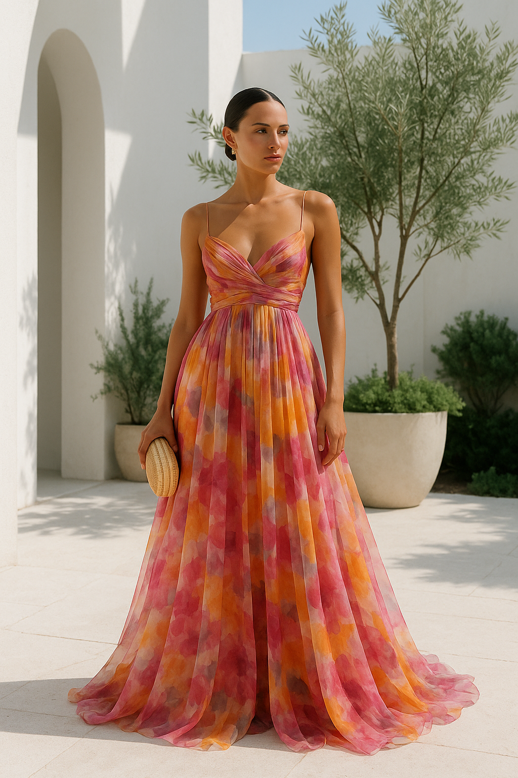 Aveline jurk dames – flowy zomerjurk met vrouwelijke bloemenlook