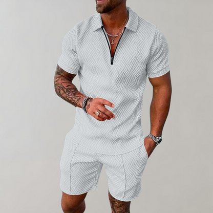 Milan – Stijlvolle Zomerset voor Heren | Polo & Korte Broek