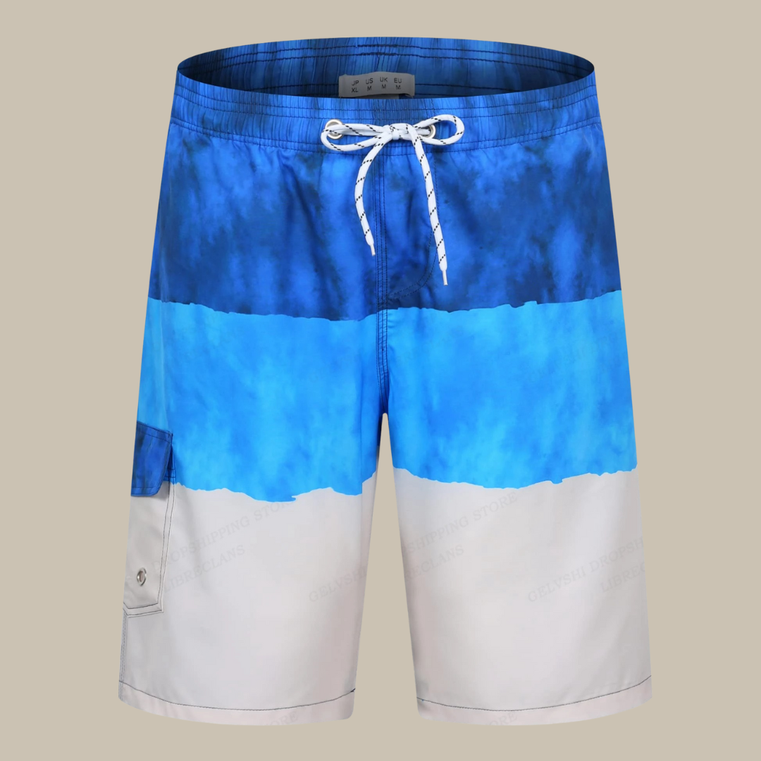 Tibor boardshort heren – gestreepte zwemshort met sportieve zomerstijl