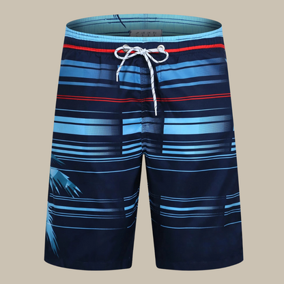 Tibor boardshort heren – gestreepte zwemshort met sportieve zomerstijl