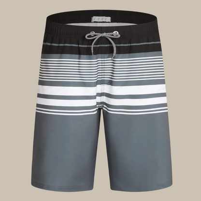 Tibor boardshort heren – gestreepte zwemshort met sportieve zomerstijl