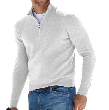 Heren Slim-Fit Half-Zip Trui – Stijlvol, Comfortabel & Veelzijdig