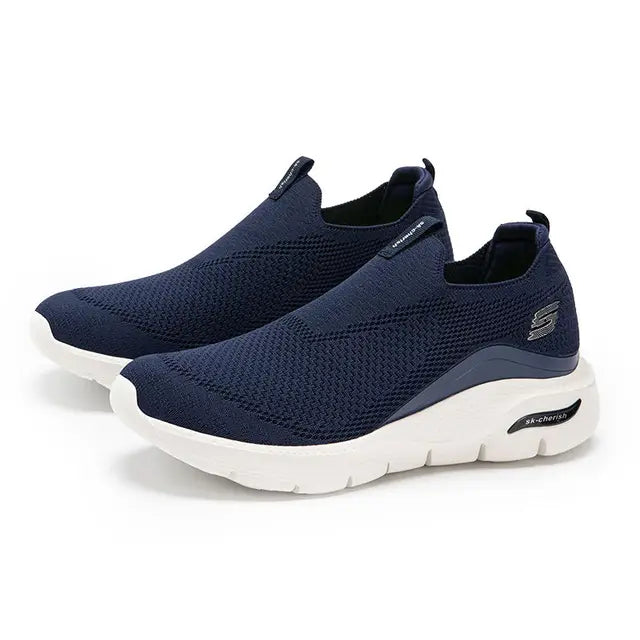 Milan – Comfortabele Zwarte Slip-On Sneakers