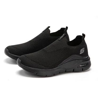 Milan – Comfortabele Zwarte Slip-On Sneakers