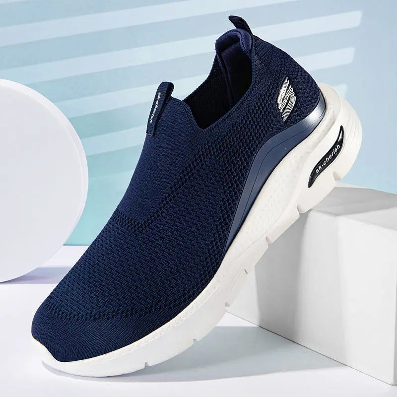 Milan – Comfortabele Zwarte Slip-On Sneakers