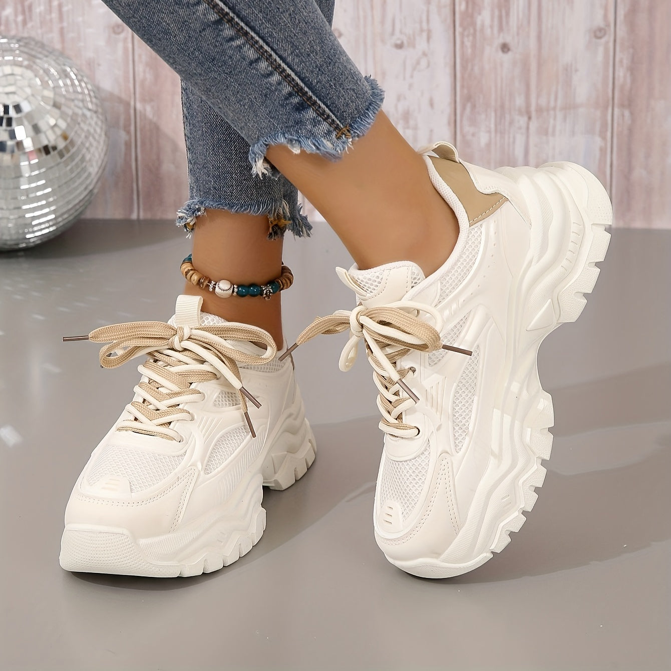 Luna – Comfortabele Beige Sneakers voor Dames