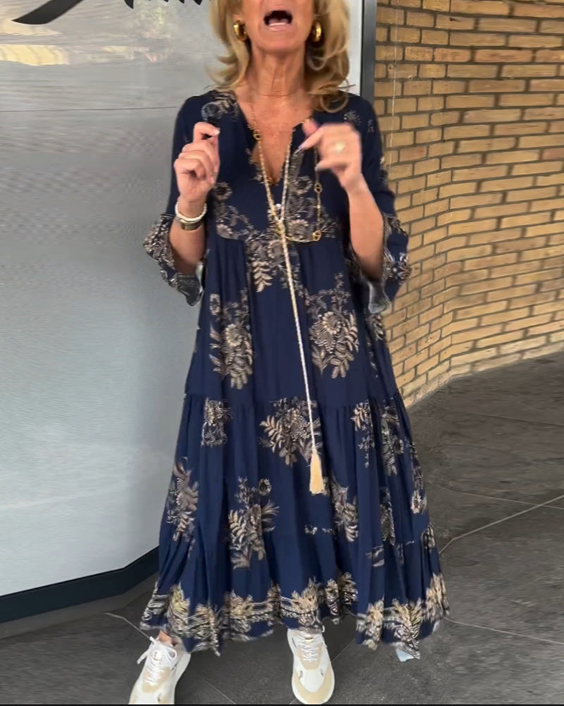 Elena jurk dames – vintage zomerjurk met tijdloze charme