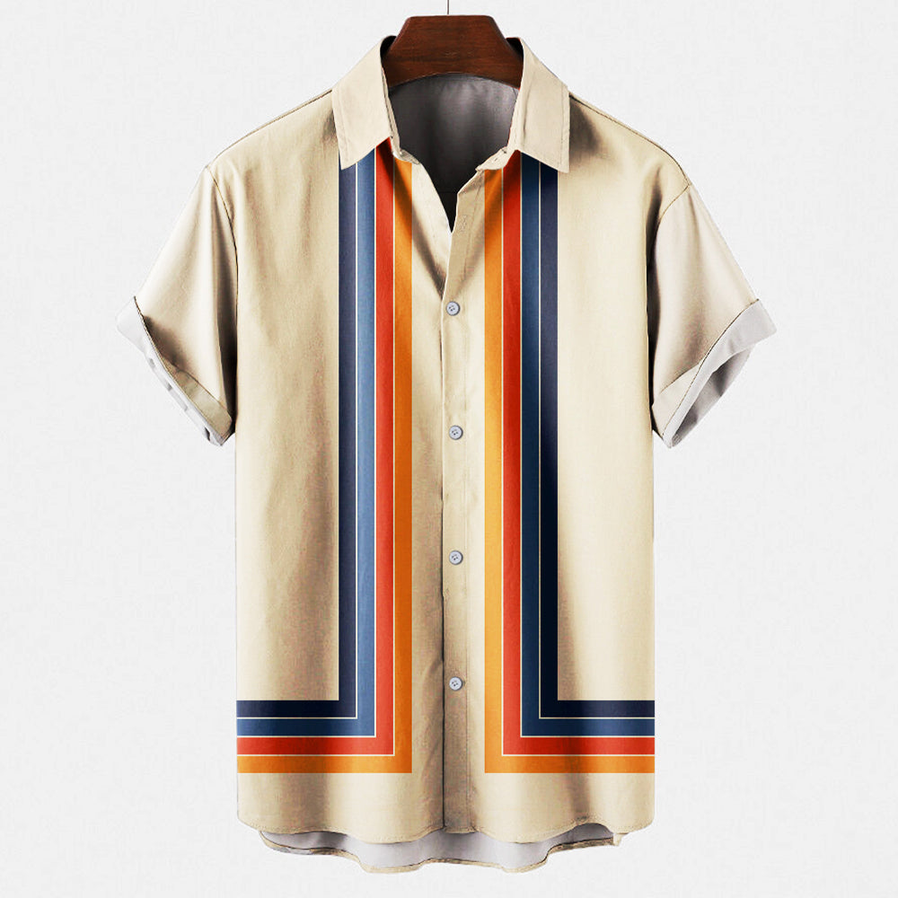 Elian overhemd heren – retro zomershirt met relaxte uitstraling
