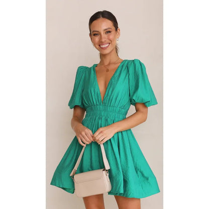 Jana jurk dames – trendy mini zomerjurk met luchtige pasvorm